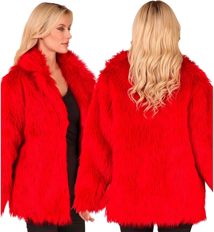 W WIDMANN MILANO Party Fashion - Kunstfell-Jacke für Damen und Herren, Plüschjacke, Kostüm, Party Ou