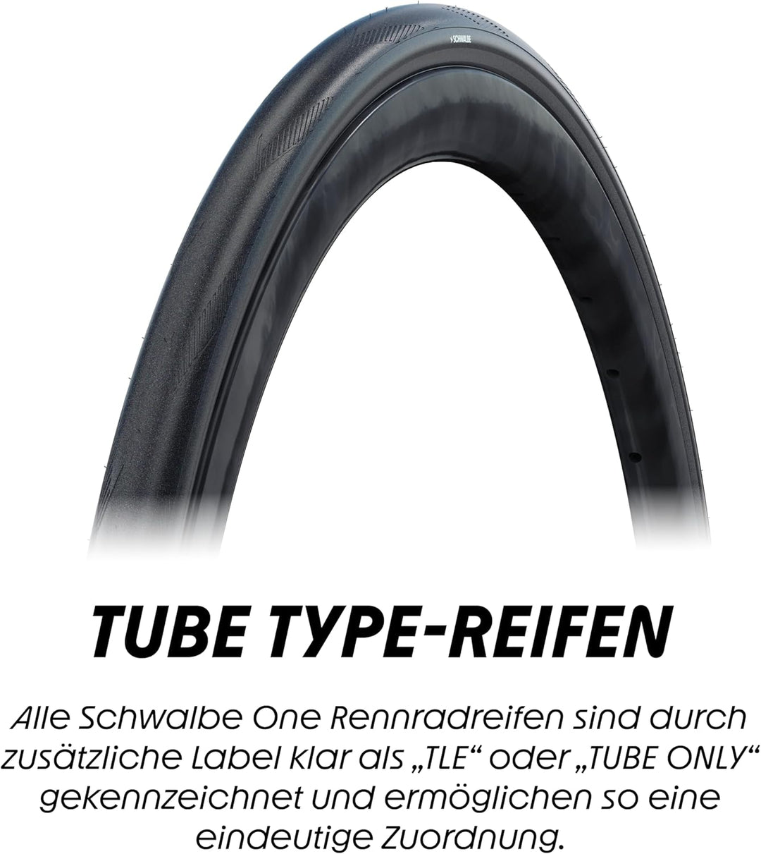 Schwalbe One Performance Rennrad Faltreifen // 28-406 (20x1,1') RaceGuard Schwarz, Schwarz