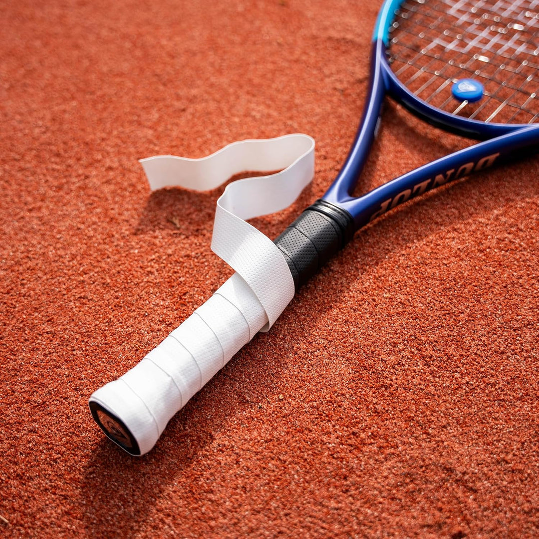 Dunlop Viper Dry Griffband – Offizielles Tennis Overgrip der ATP Tour 30er-Rolle Weiss, 30er-Rolle W