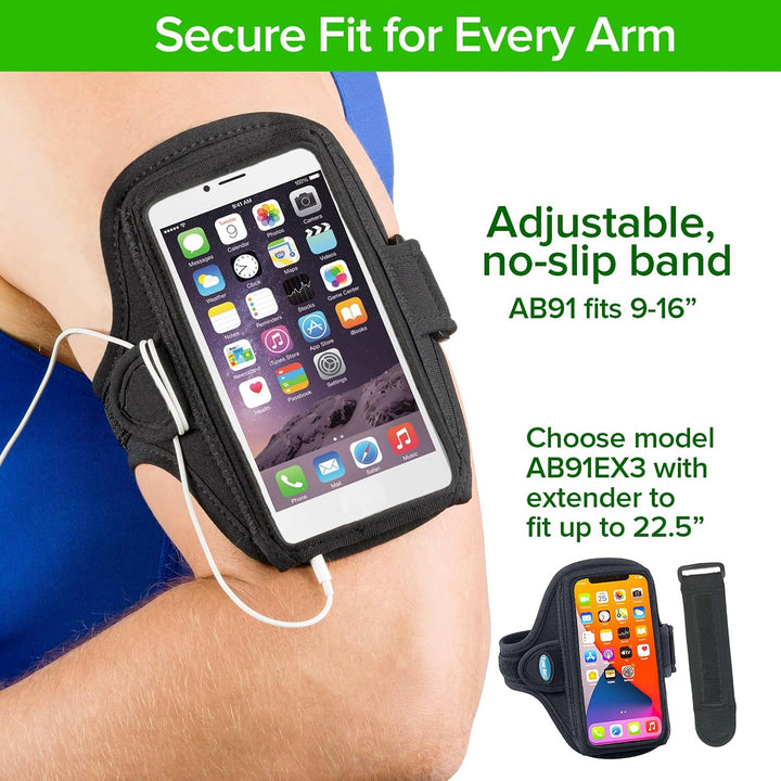 Tune Belt AB91 Sport Armband, schwarz, schwarz