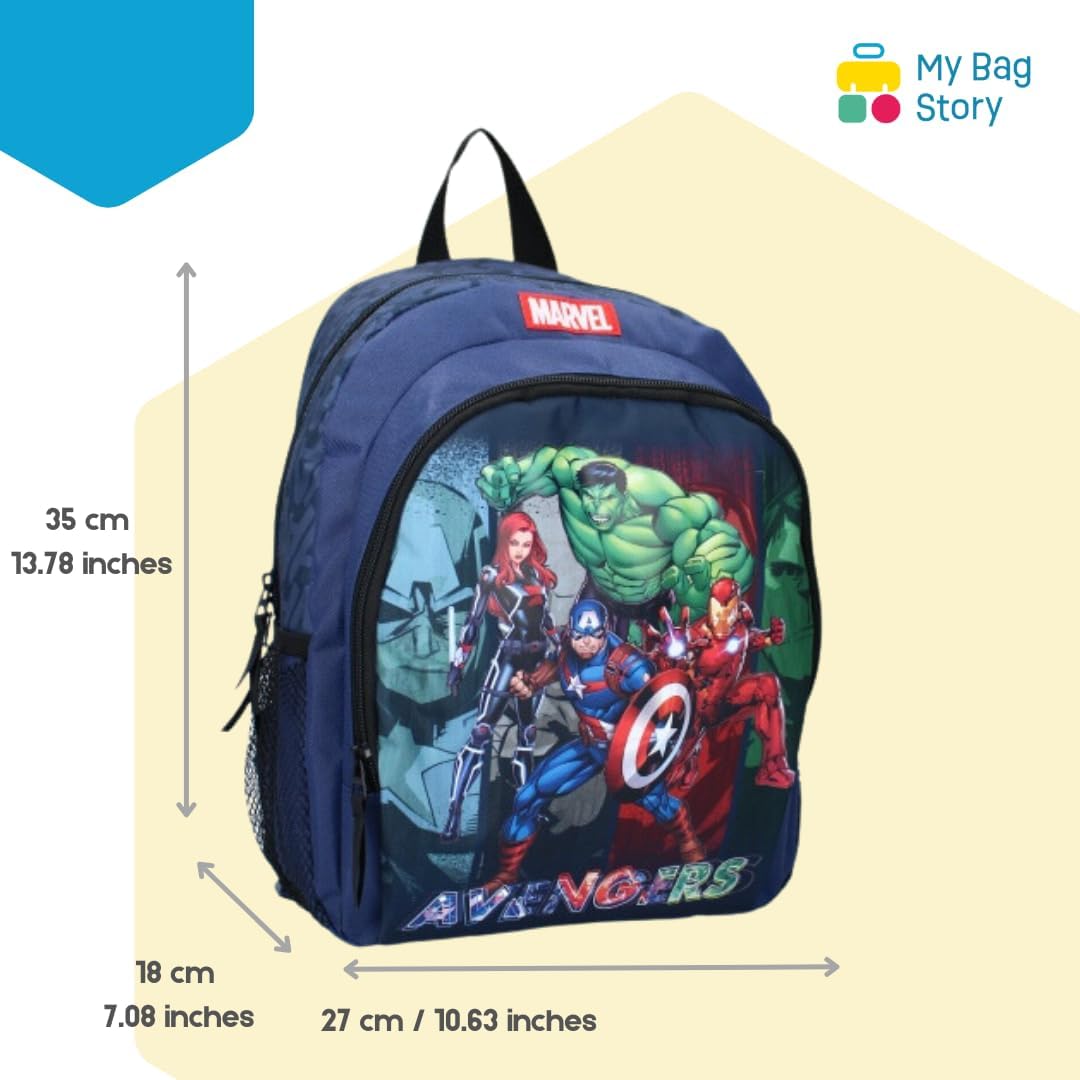 mybagstory - Rucksack – Avengers – Blau – Kinder – Schule – Grundschule – Kindergarten – Schulranzen