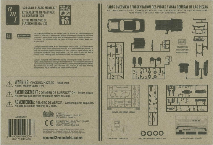 Round2 AMT855/12-1/25 1970er Chevy Camaro Fahrzeuge, grün