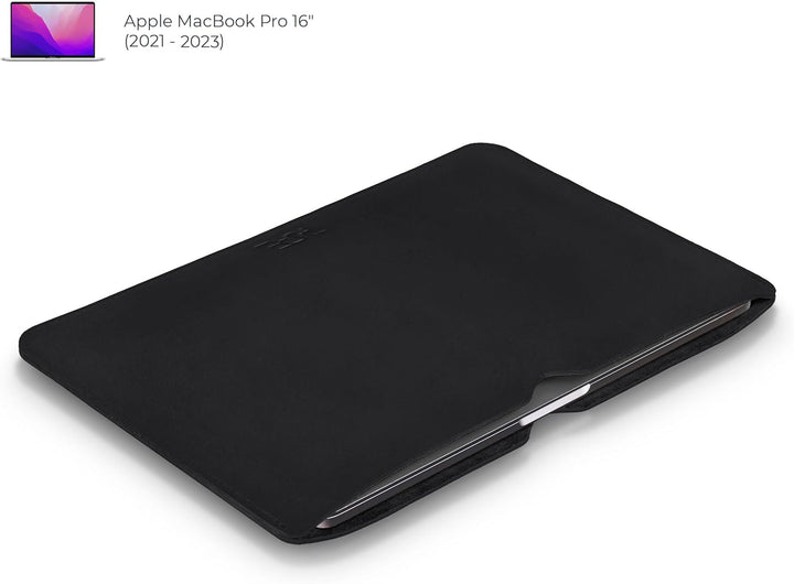 Lederhülle AVIOR MacBook Pro 16 - Laptop Schutz Hülle Cover Case Sleeve M1 M2 M3 I Hangearbeitete Le