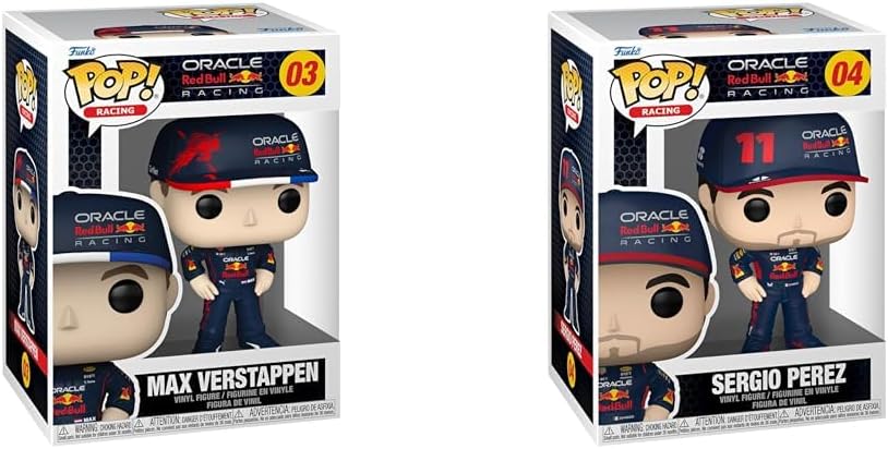 Funko Pop! Formula 1- Max Verstappen - Red Bull F1 & POP! Vinyl: Formula 1- Sergio Perez - Red Bull