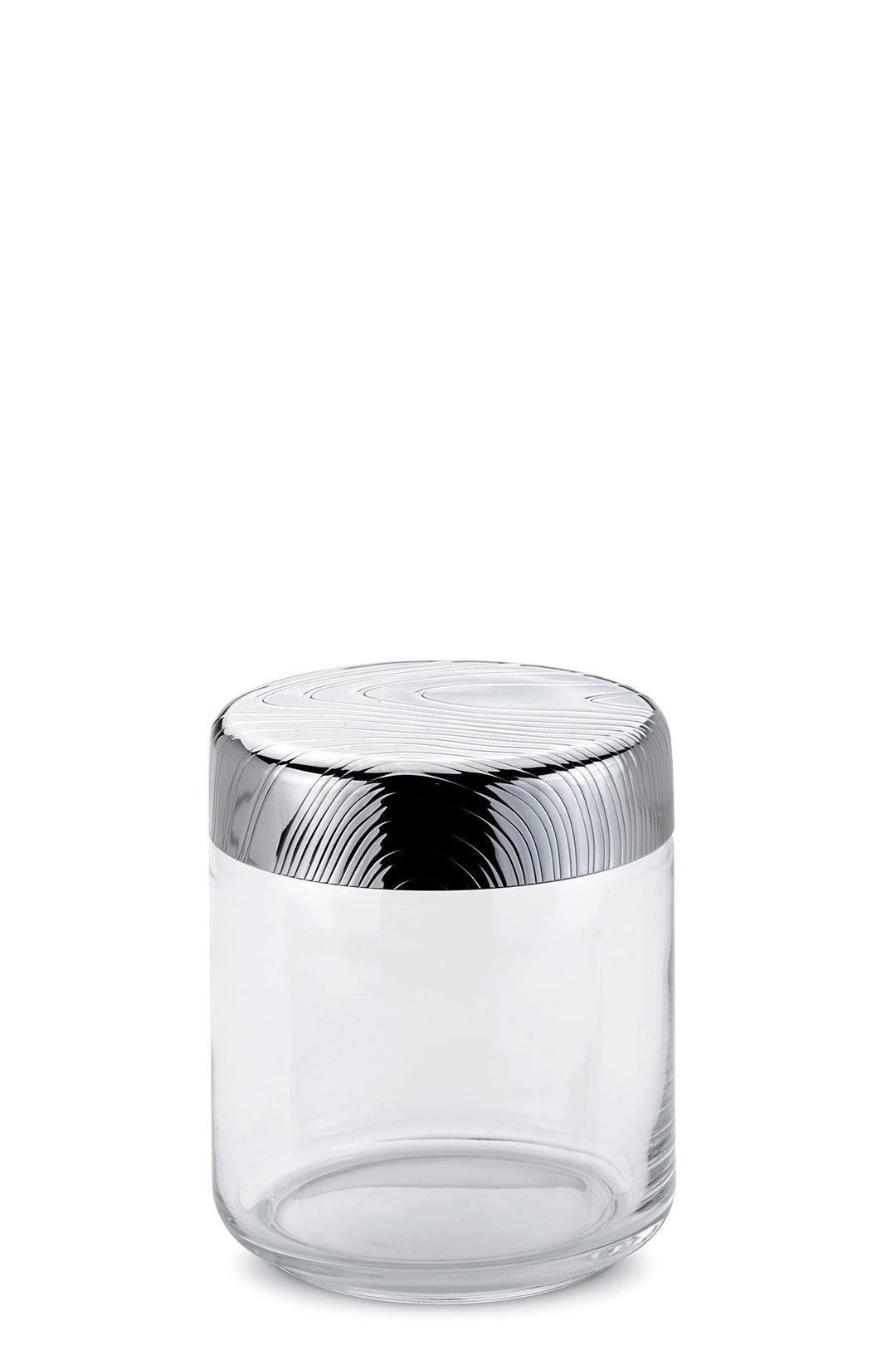 Alessi Veneer PU05/75 - Hermetischer Design-Küchentopf, Glasgefäss mit Deckel aus Edelstahl 18/10 mi