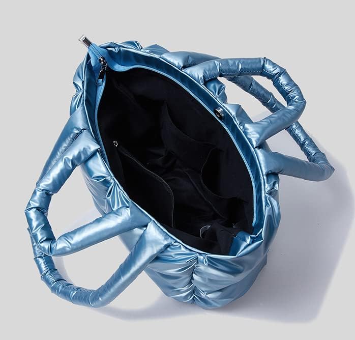 Avilego Puffer Umhängetasche für Frauen Mini Down Satchel Hobo Bag Gesteppte Tragetasche Chic Geldbö