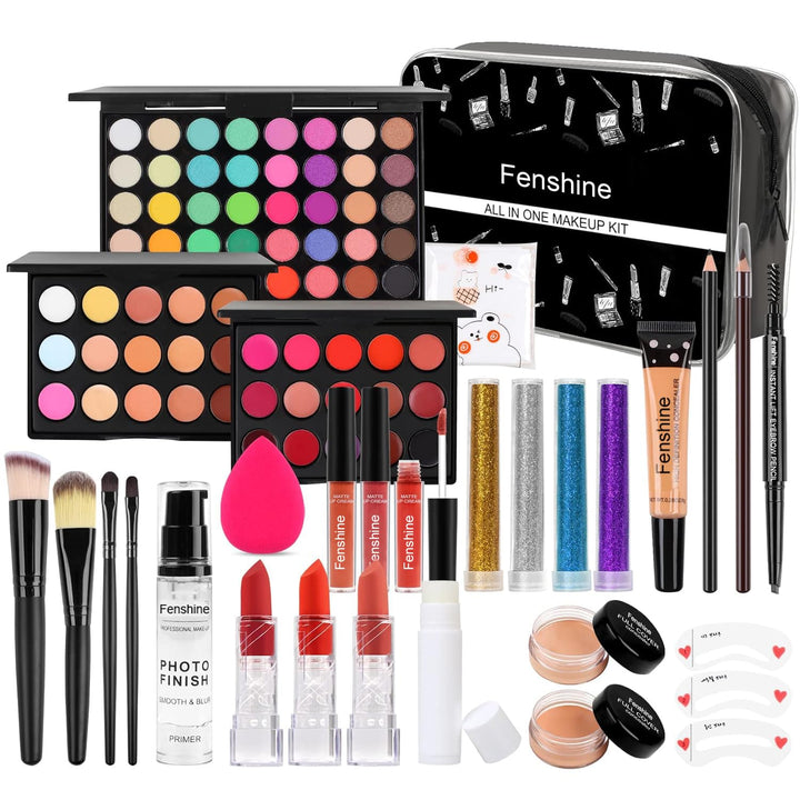 All In One Makeup Kit, Makeup Kit for Women Full Kit, Makeup Gift Set for Women Beginners, Makeup Es