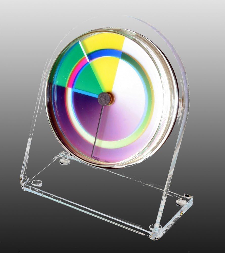 GmbH Petriplex Circle, Acryl Tisch- und Regal Uhr (Buffetuhr)