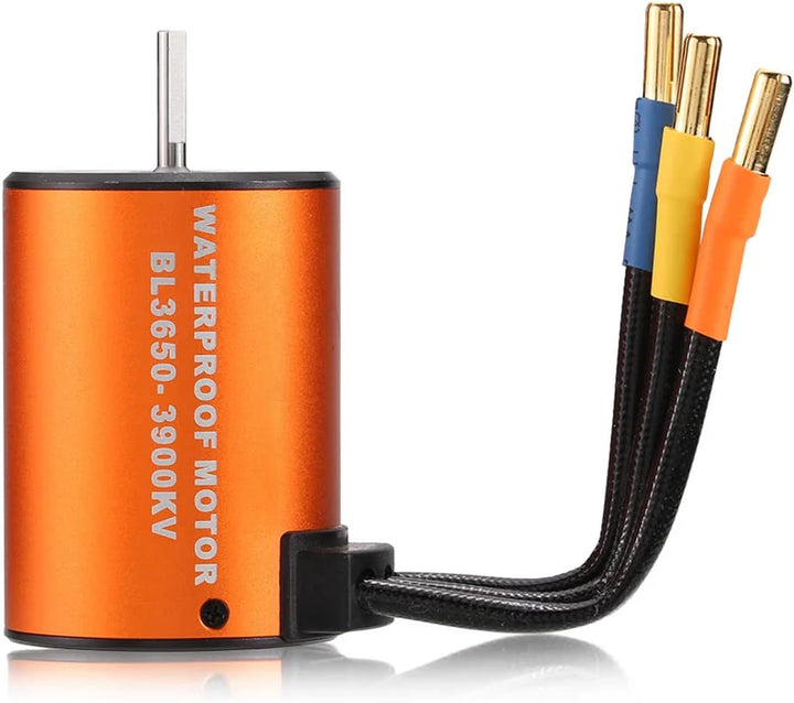 GoolRC 3650 3900 KV Beushless-Motor wasserdicht mit Kombi-Set ESC 60A für 1/10 RC LKW Auto