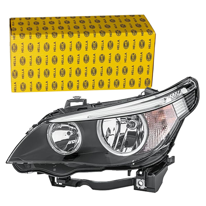 HELLA 1EF 008 673-071 Halogen-Hauptscheinwerfer - links - für u.a. BMW 5 (E60), Links
