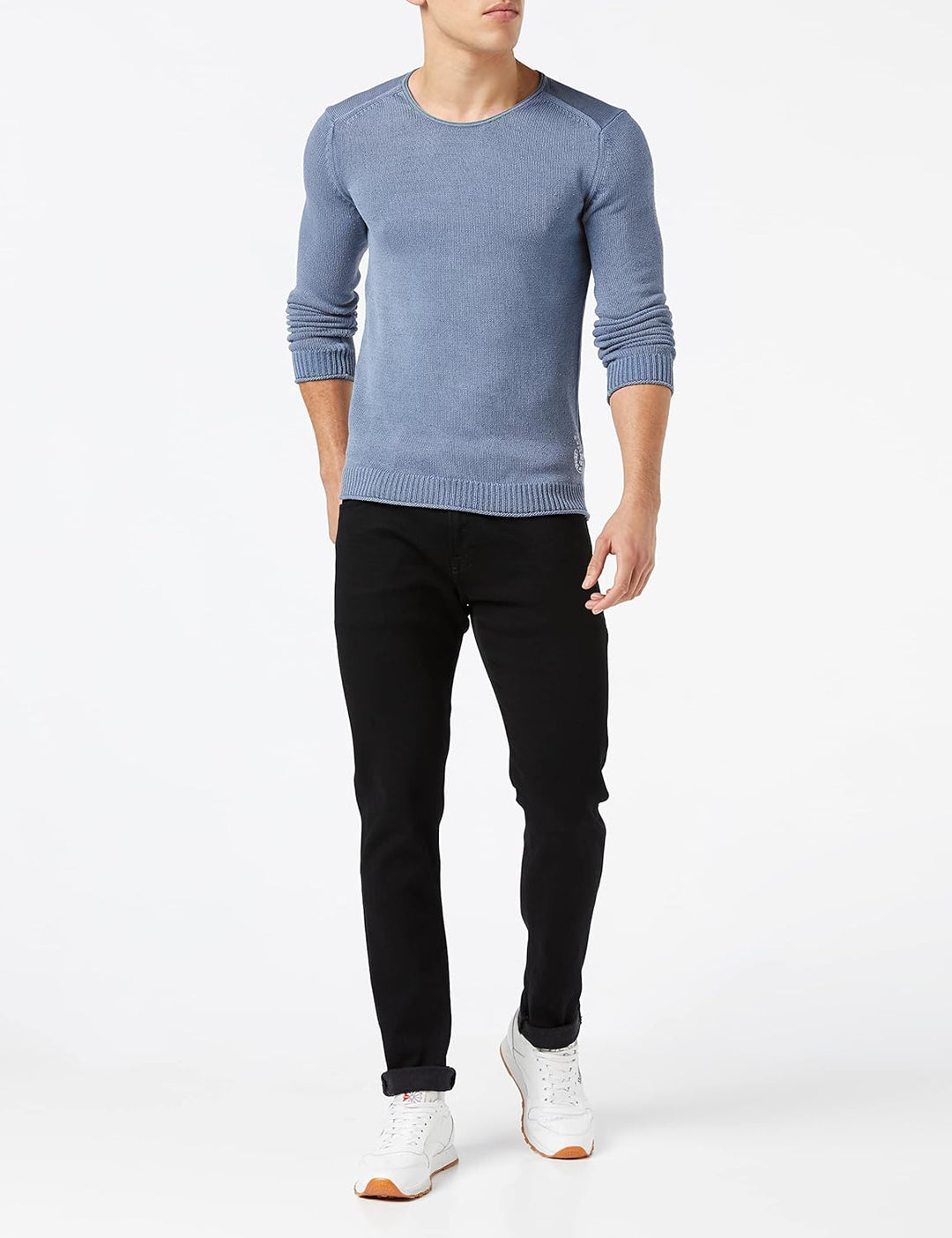 Replay Herren Pullover, 976 Light Indigo