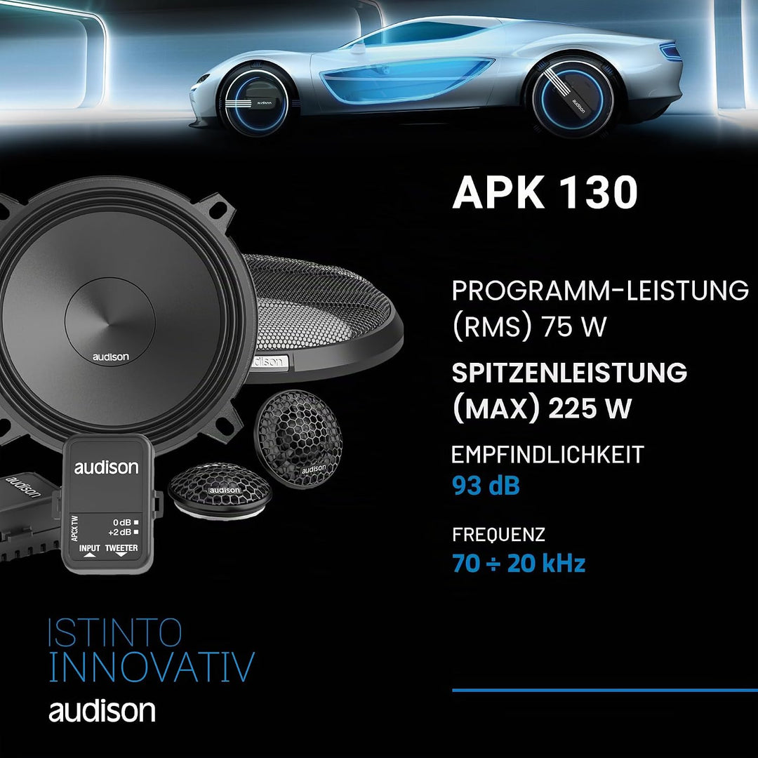 'AUDISON PRIMA APK 130 High End komposet 13 cm/5,25-450 W