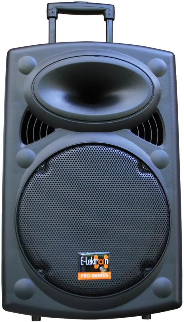 Mobile PA Sound Anlage Akku-MP3-USB-SD inkl. Funkmikrofone 700W Soundsystem E-Lektron EL30-M Bluetoo