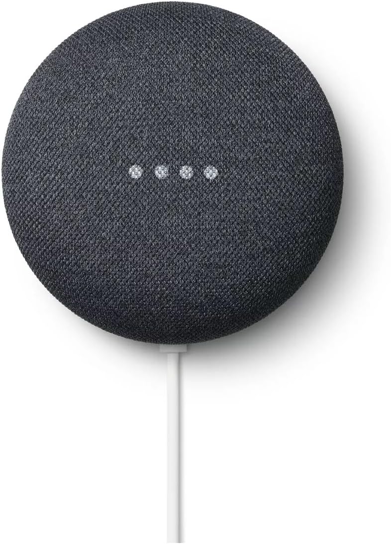 Google Nest Mini 2. Generation Kabelloser Bluetooth-Lautsprecher (Anthrazit), Anthrazit