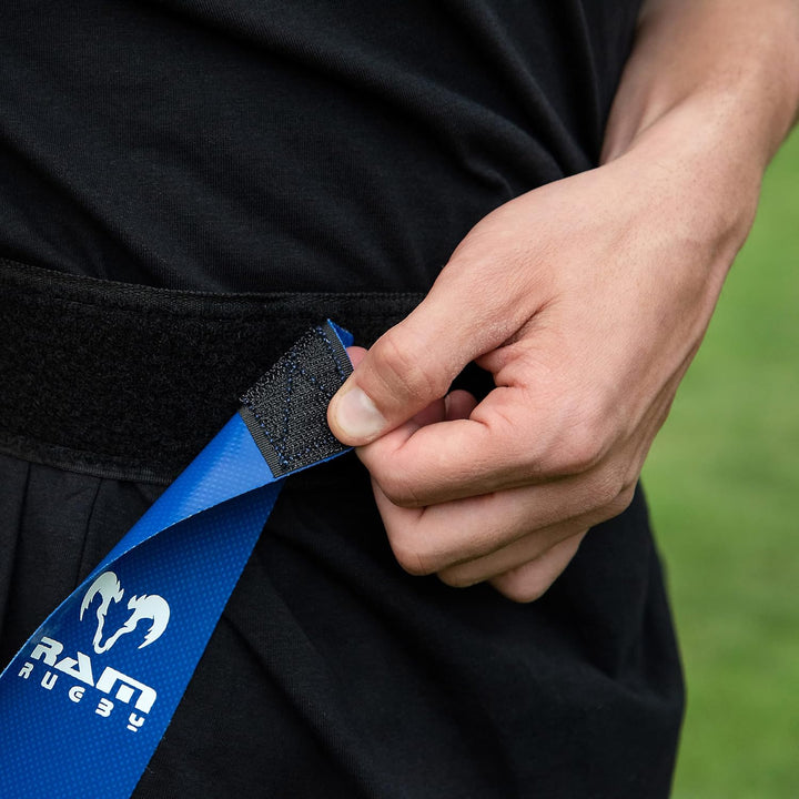 Ram Gürtel mit Markierungsfähnchen für Rugby, 10 Gürtel & 20 Streifen, erhältlich in 6 Farben und 2