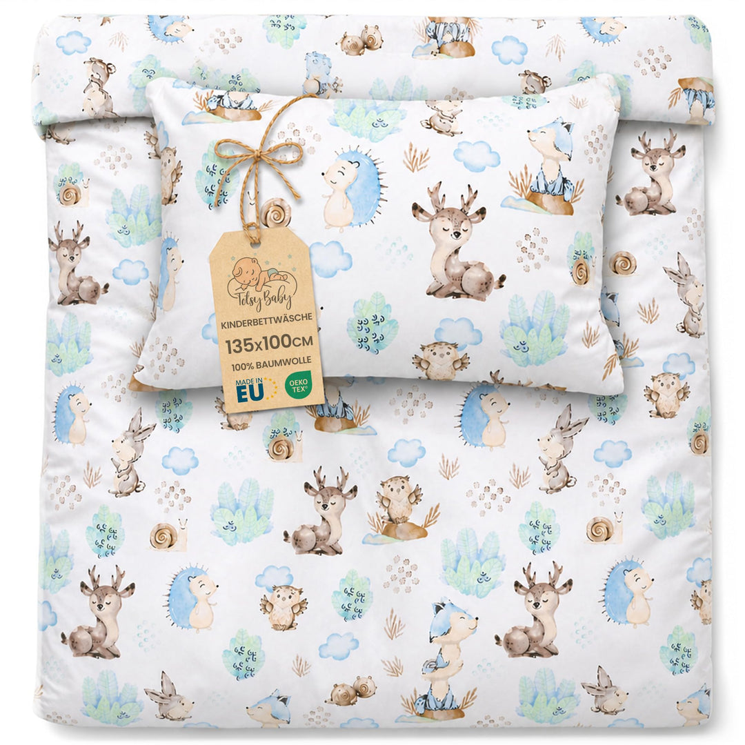 Kinderbettwäsche 100x135 Baumwolle – Bettwäsche Kinder Baby Jungen Mädchen Bettwäsche-Sets Bettbezug