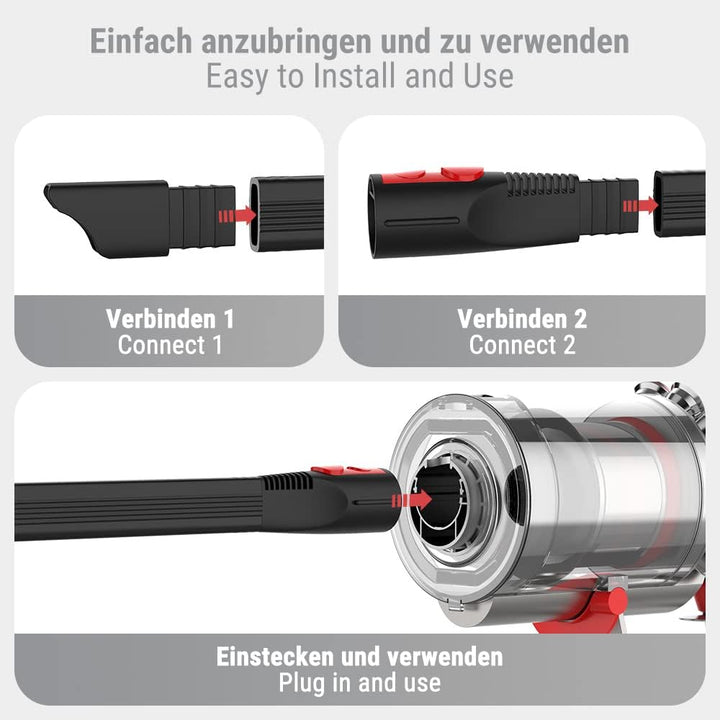 ecooe Flexibele Fugendüse, Lange Flachdüse für Dyson Staubsauger, kompatibel mit Dyson Gen5detect V1