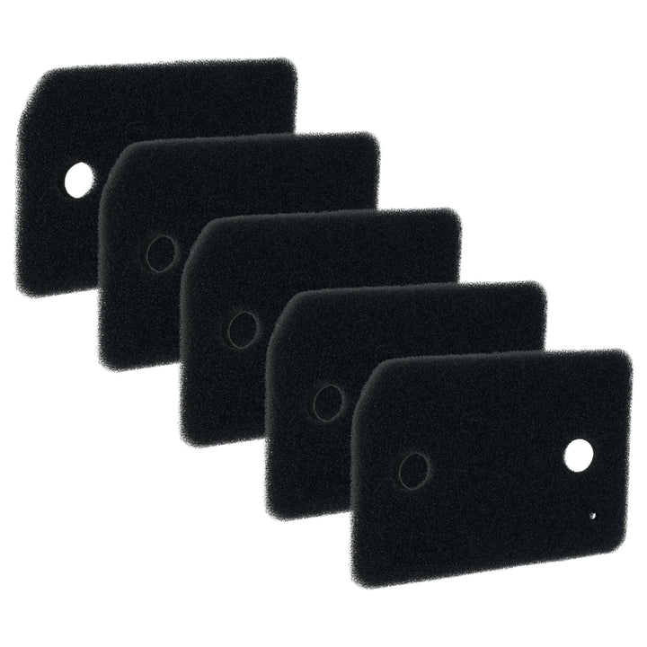 vhbw 5x Sockelfilter kompatibel mit Miele TKG800-50, TKG850WP, TKG840WP, TKG640WP, TKG600-50, TKG600