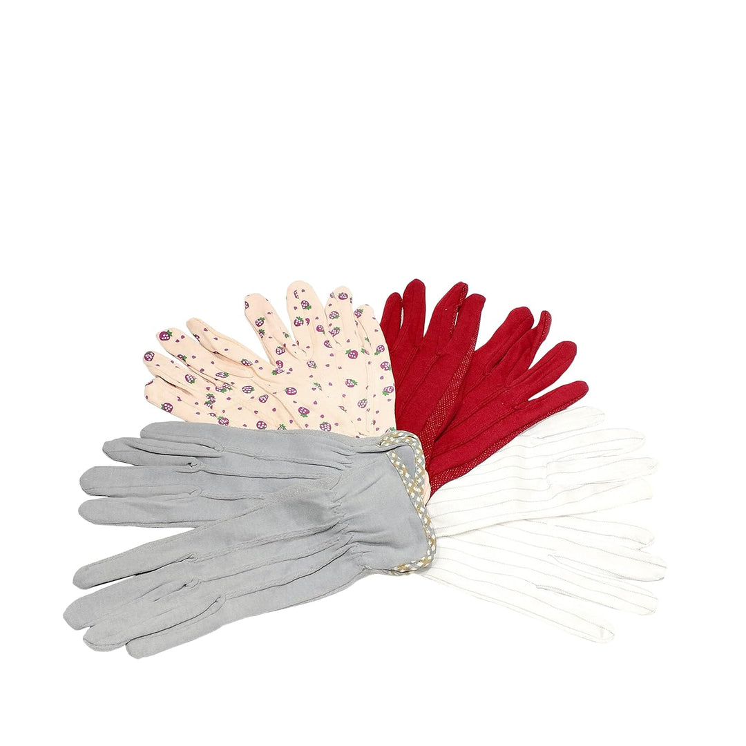 6 Paar Handschuhe, Mehrzweckhandschuhe, rutschfeste Handschuhe mit 4 Fingernähten und 3 Adern, Ergon