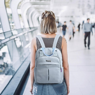 FANDARE Damen Rucksäcke Laptop Handtasche Schulrucksack Schultasche Mädchen Schulranzen mit USB Reis