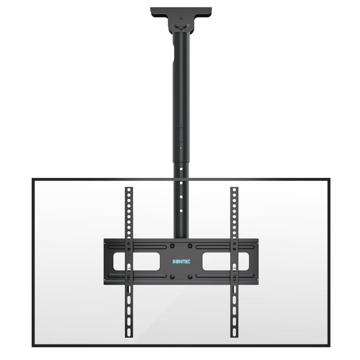 BONTEC TV-Deckenhalterung, neigbar und schwenkbar, 6-fache Höhenverstellung für 26-65 Zoll TV Decke,