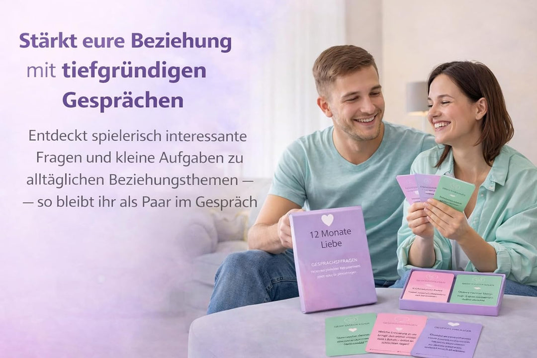 Kartenspiel für Paare, 160 Fragen &amp; Challenges, Paarspiel,Gesprächsspiel,Beziehungsspiel Geschenkide