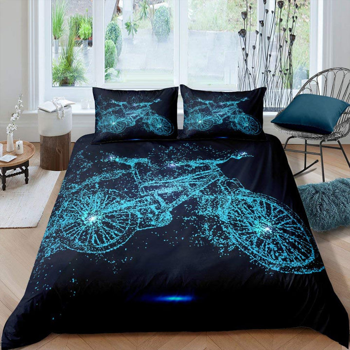 Homewish Mountainbike Comforter Abdeckung Motocross Racer Spiele Sport Bettwäsche Set Für Kinder Jun