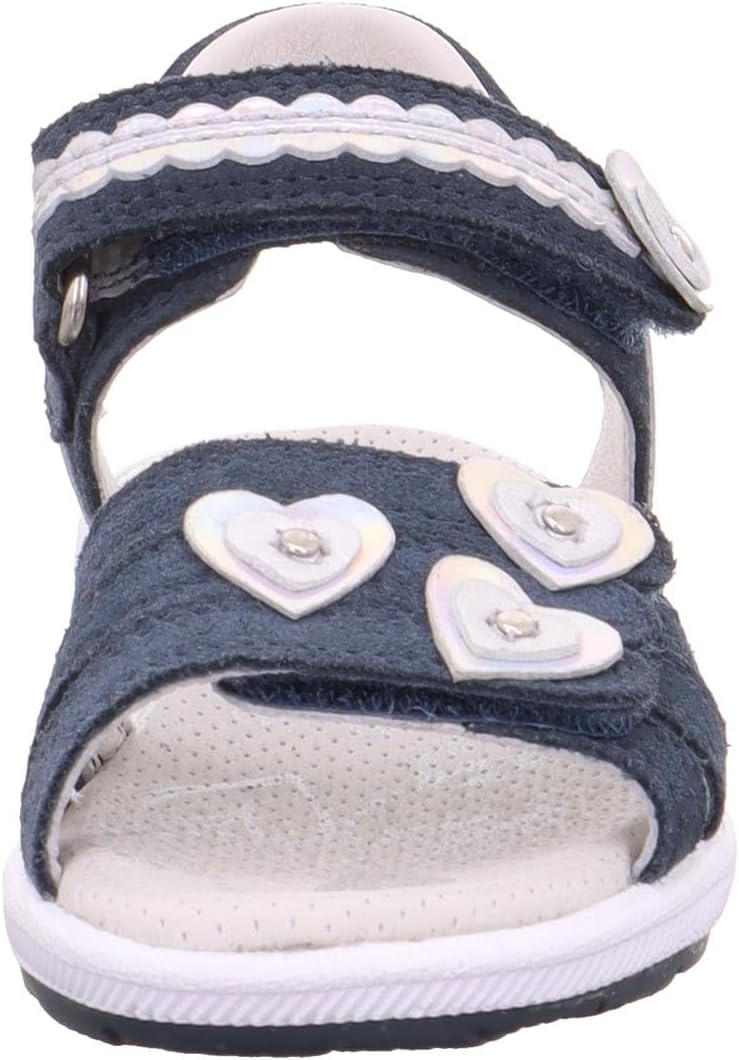 Superfit Mädchen Emily Sandalen 24 EU Blau Silber 8010, 24 EU Blau Silber 8010