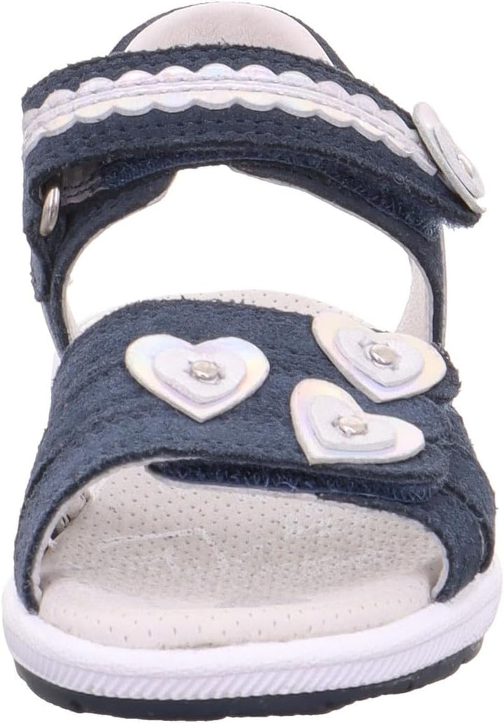 Superfit Mädchen Emily Sandalen 24 EU Blau Silber 8010, 24 EU Blau Silber 8010