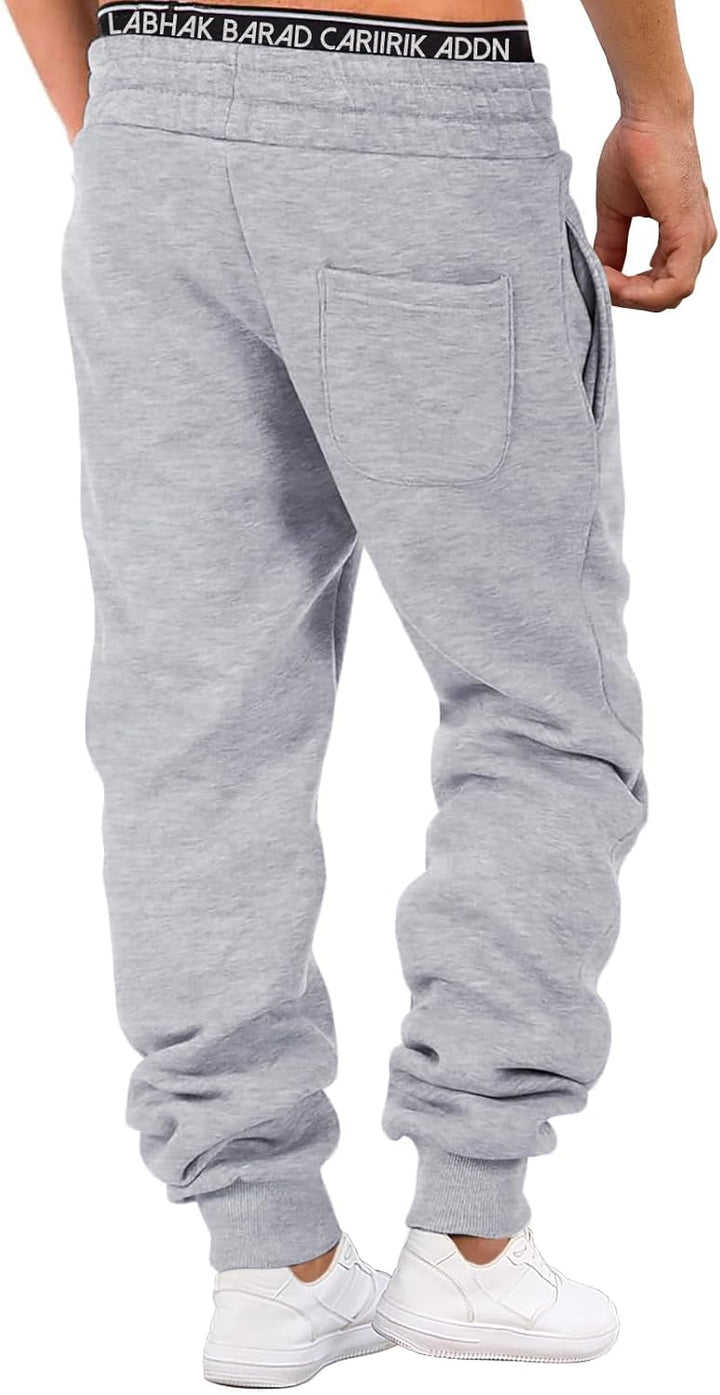 HMIYA Jogginghose Herren Baumwolle Trainingshose Sporthose Freizeithose Lang Hosen Klassische Sweath