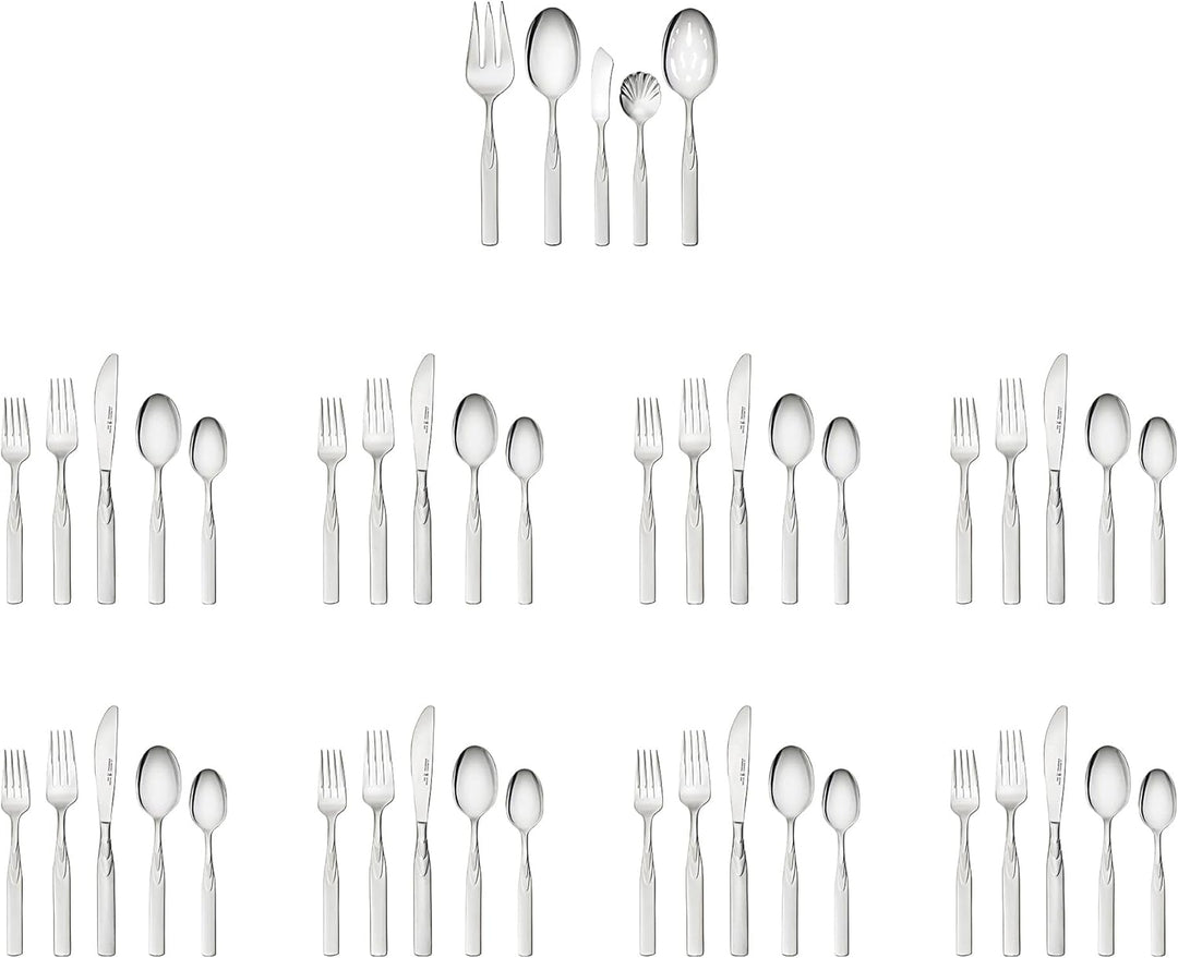 J.A. Henckels Classic Series Rapture Besteck-Set, 45-teilig, für 8 Personen 45 Piece Silber
