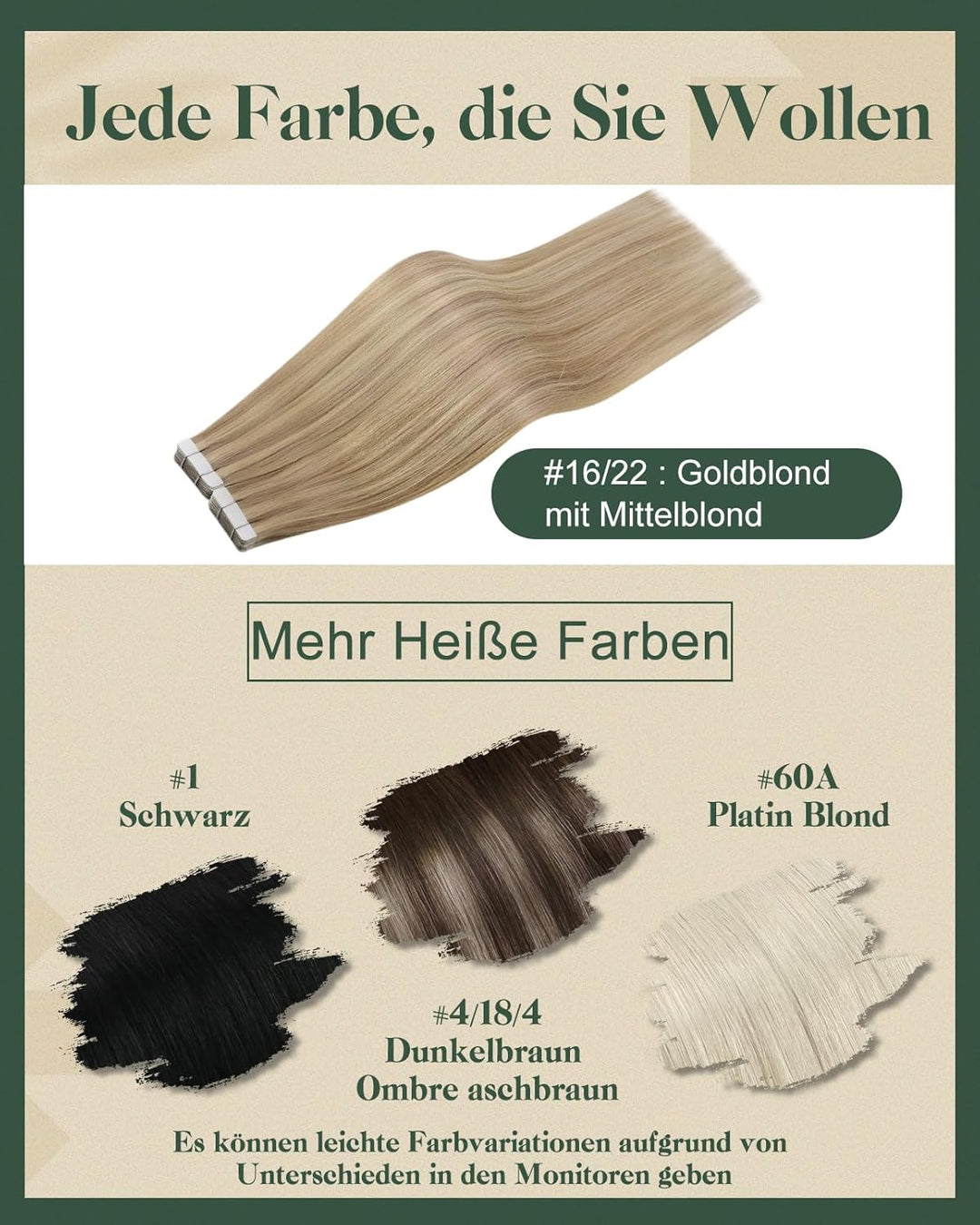 Ugeat Tape in Extensions Echthaar Aschblond Invisible Extensions Echthaar Tape Blond Highlights Hell