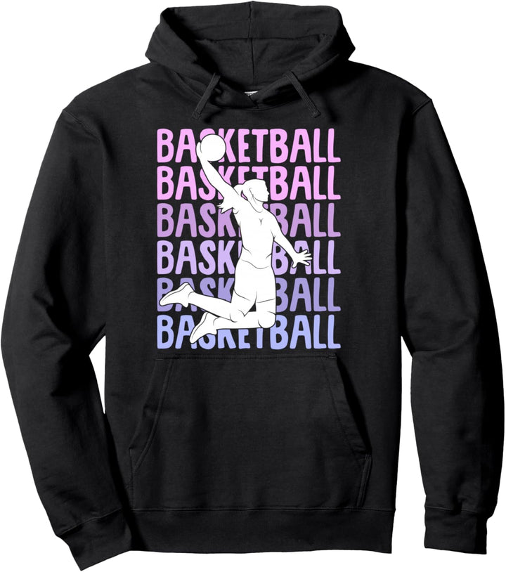 Basketball Mädchen Basketballerin Kinder Damen Pullover Hoodie