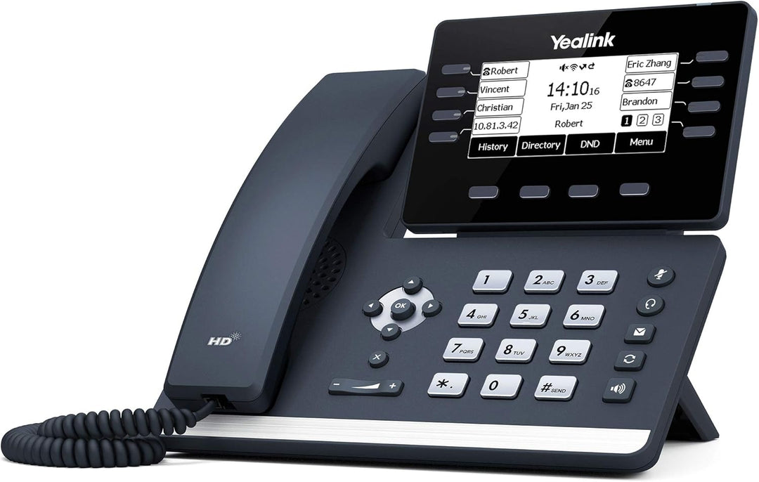 Yealink IP Telefon SIP-T53W VoIP-Telefon, schwarz SIP-T53W Single