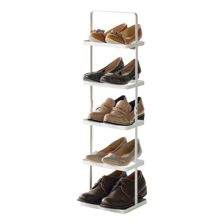 Shoe rack small - Tower - white Weiss Single, Weiss Single