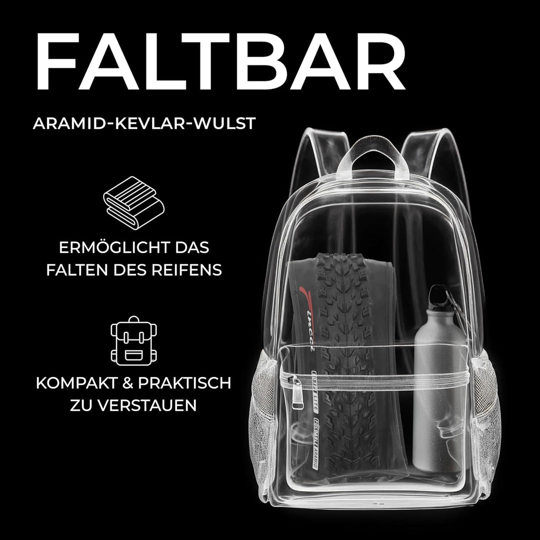 Fincci Paar 27,5 x 2.10 MTB Reifen Zoll 54-584 Fahrradmantel Faltbar Slick Reifen mit Schrader Schla