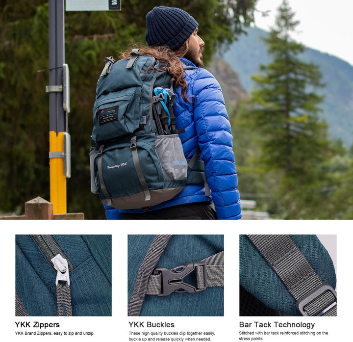 MOUNTAINTOP 40L Wanderrucksack Herren Damen Trekkingrucksack Backpacker Reiserucksack Outdoor Campin