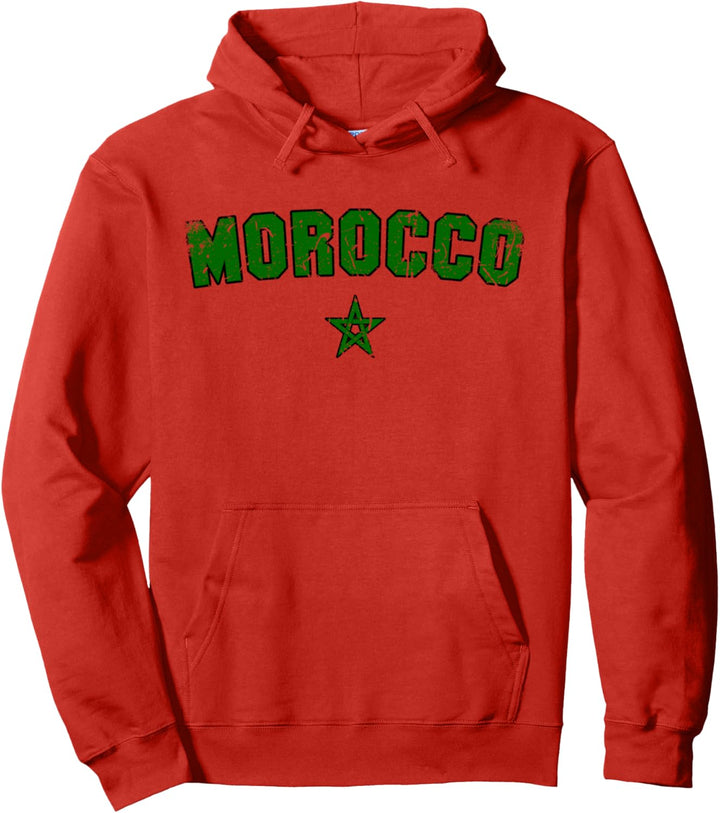 MAROKKO Flagge | Damen Herren Kinder MAROKKO Pullover Hoodie