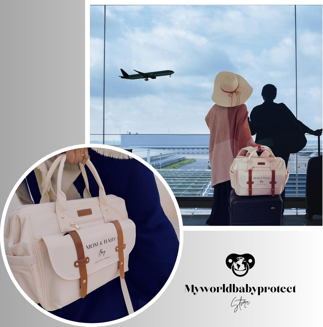 Wickelrucksack für Baby Mädchen &amp; Jungen, MOM&amp;BABY BAG Wickeltasche, Handtasche für Mama &amp; Baby, Was