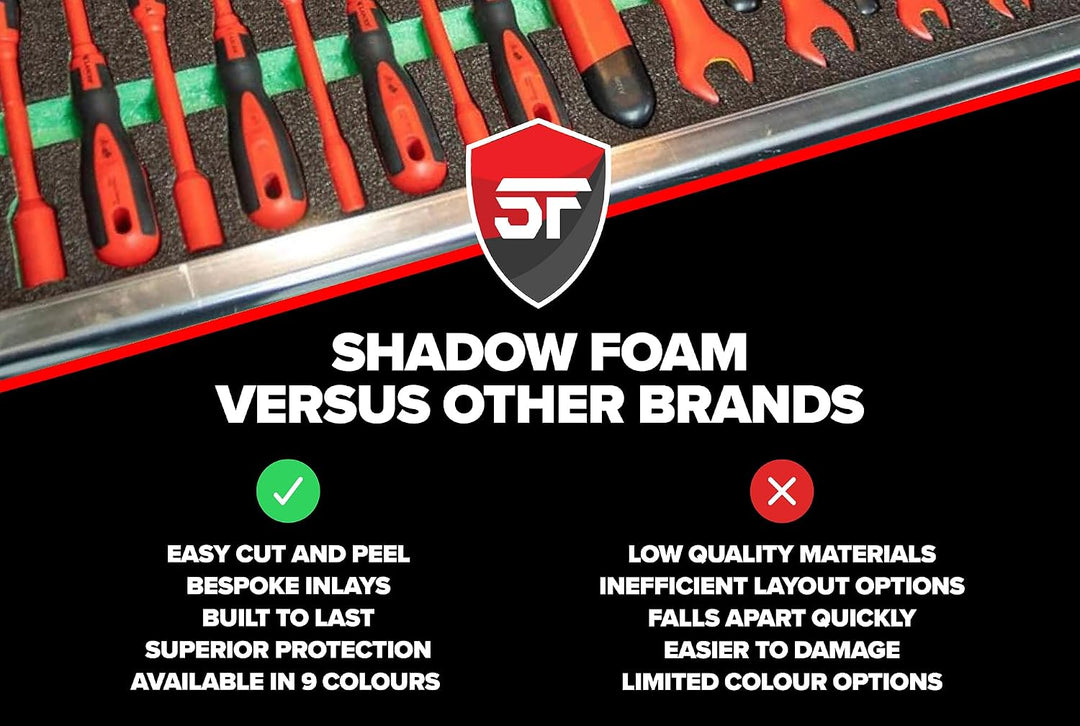 Shadow Foam Einlagen für Nuprol Large Hard Case | Cut and Peel Foam Einlagen für Nuprol Airsoft Case