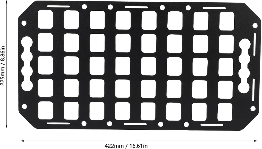 Haofy Aluminium -LKW -Bett Molle Panel Vehikel Molle Organizer Taktischer Ausrüstungshalter für Auto