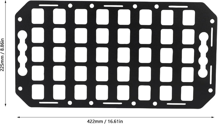 Haofy Aluminium -LKW -Bett Molle Panel Vehikel Molle Organizer Taktischer Ausrüstungshalter für Auto