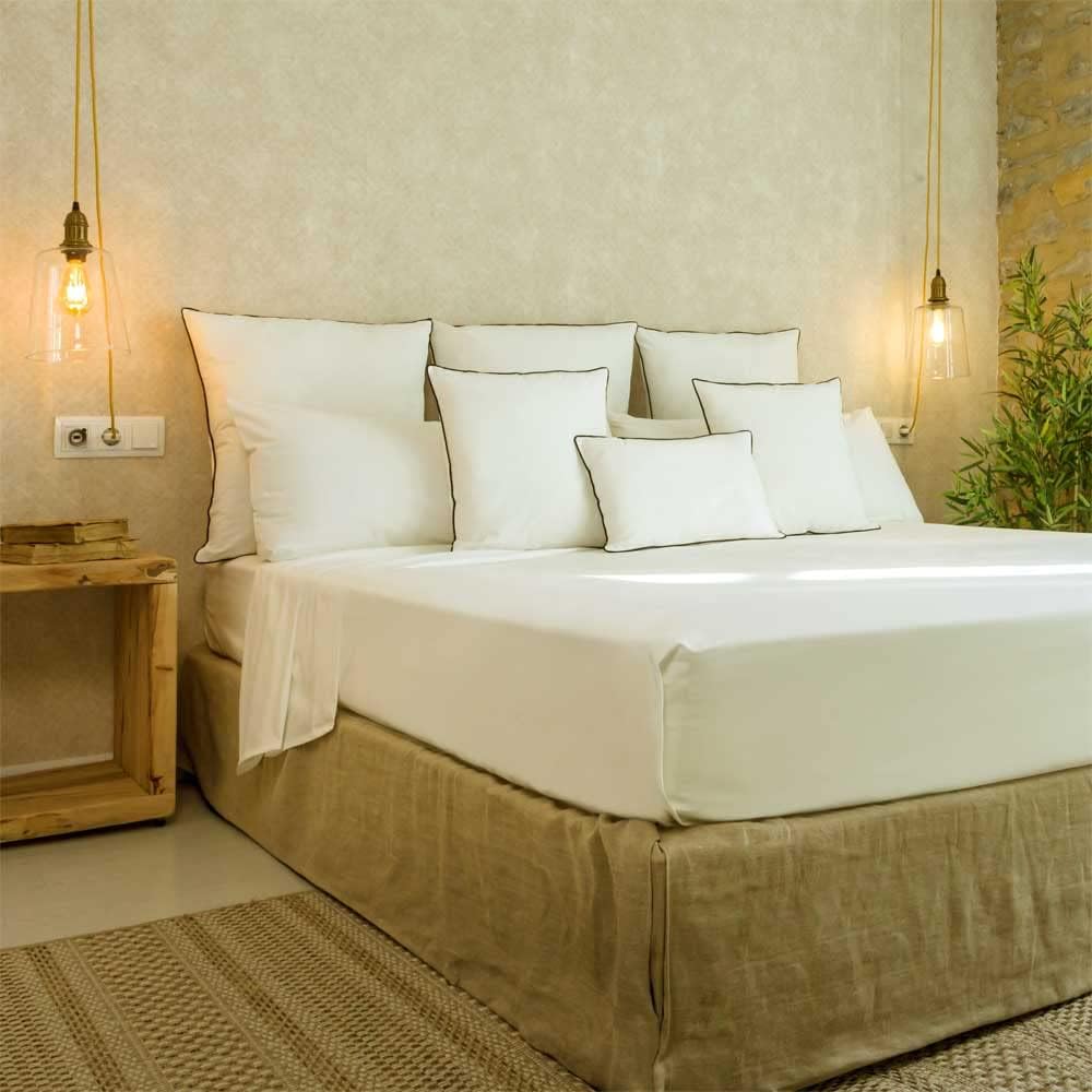 Cotton ARTean Bettwäsche-Set aus Organischer Baumwolle, Beige, 90 x 190/200 cm, 100 % Organische Bau