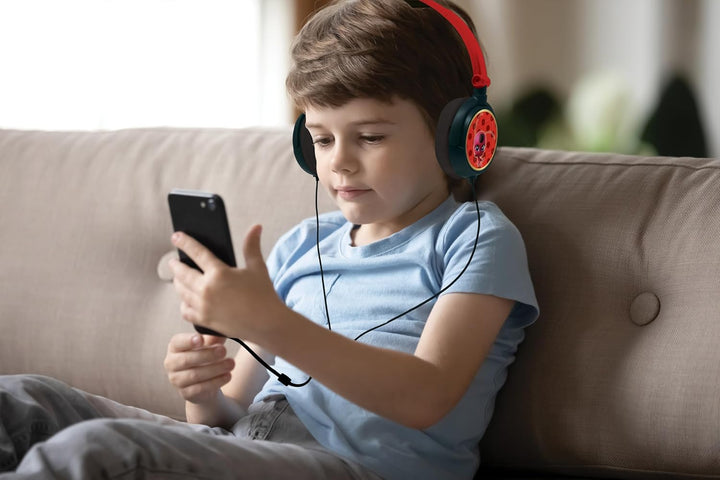 Lexibook, Miraculous Ladybug Cat Noir, Stereo-Kopfhörer, kindersichere Lautstärke, klappbar und vers