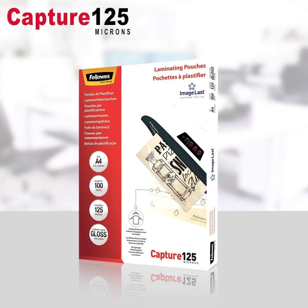 Fellowes A3 Home Office Laminiergerät Saturn 3i für 80-125 Micron Folien & Laminierfolien A4 ImageLa