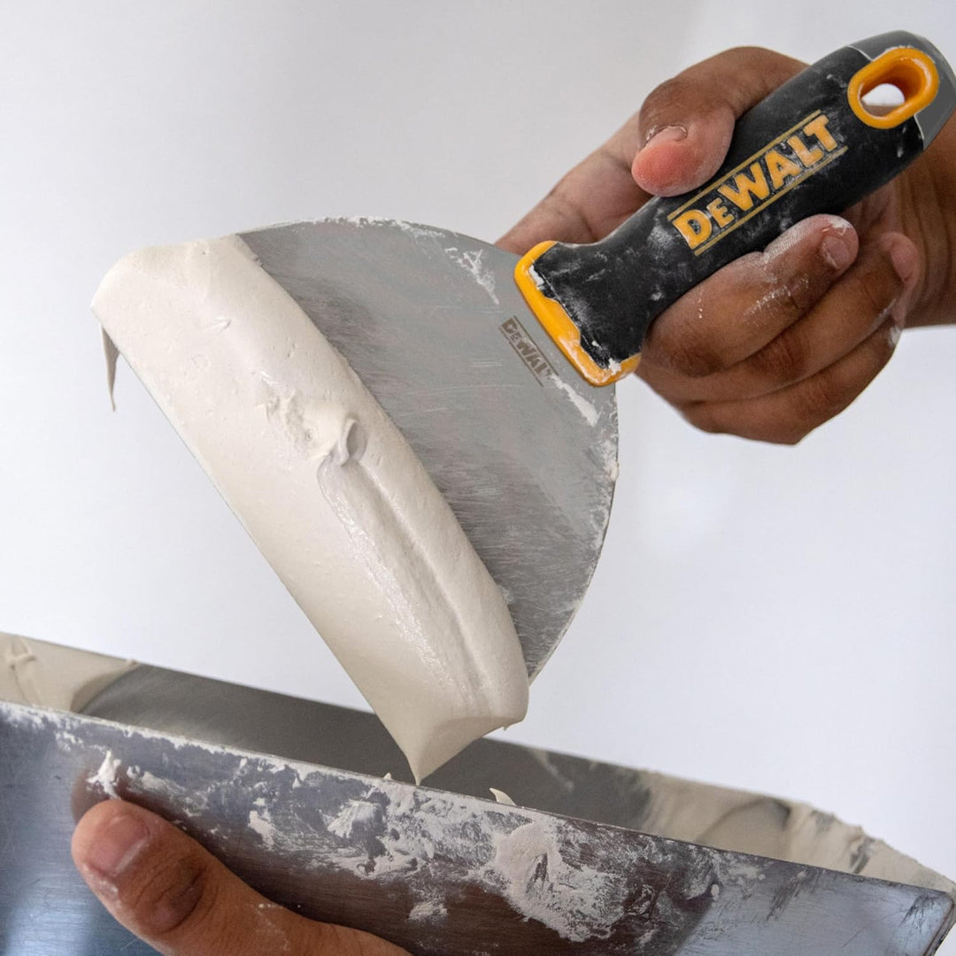 DEWALT 6" Putty Knife | Stainless Steel w/Soft Grip Handle | DXTT-2-142 6-Inch, 6-Inch