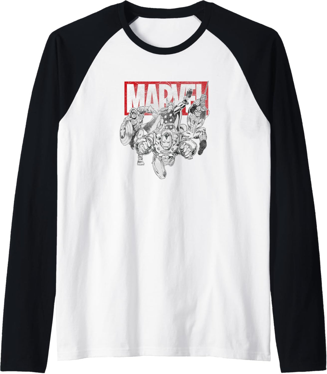 Marvel Iron Man Vintage Comic Raglan