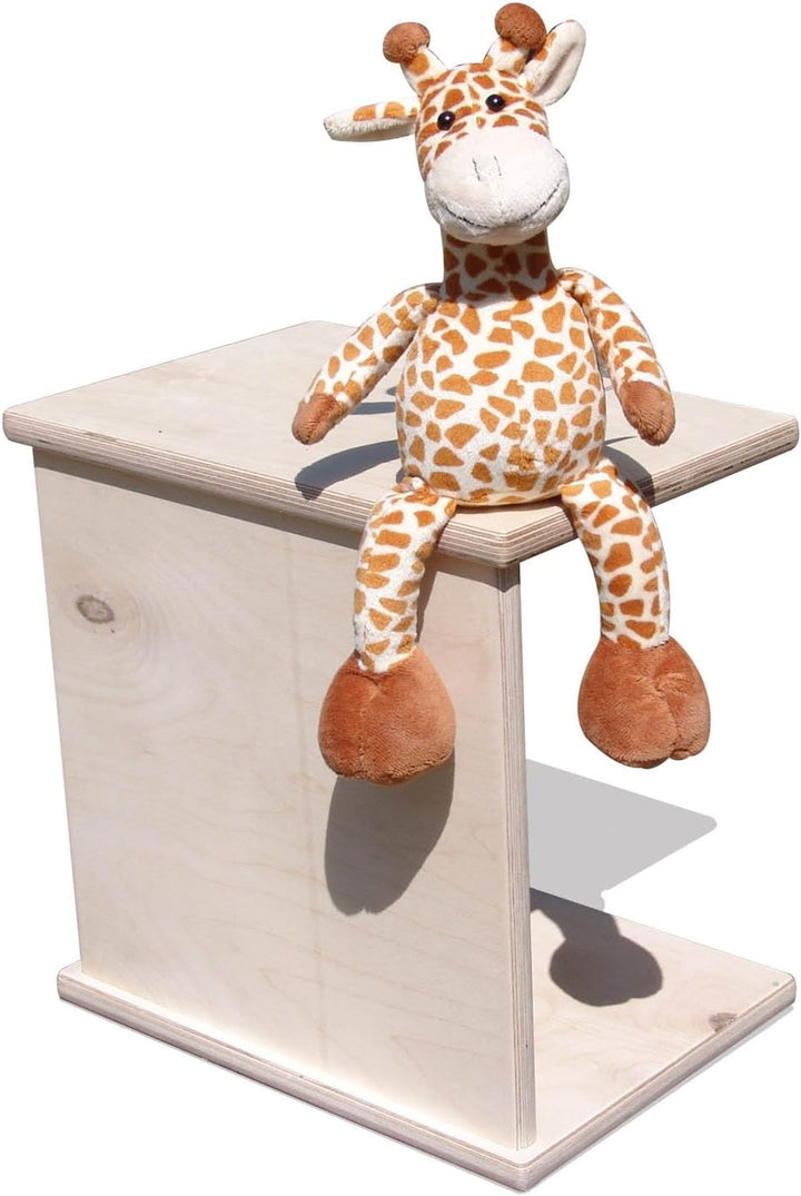 Eli Wendehocker für Kinder aus Holz – 4 Sitzhöhen (15–35 cm), naturbelassen, sehr stabil &amp; kippsiche