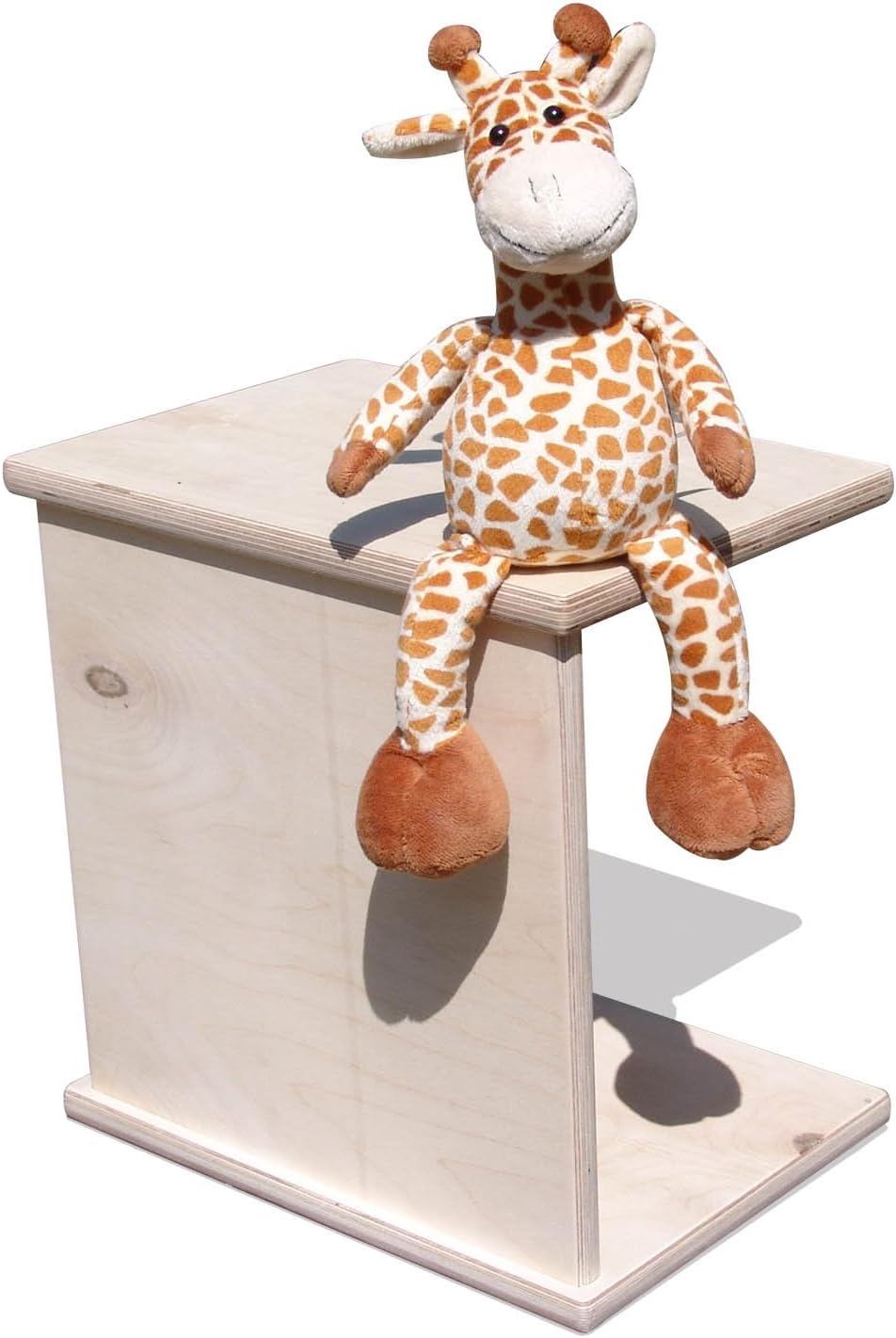 Eli Wendehocker für Kinder aus Holz – 4 Sitzhöhen (15–35 cm), naturbelassen, sehr stabil & kippsiche