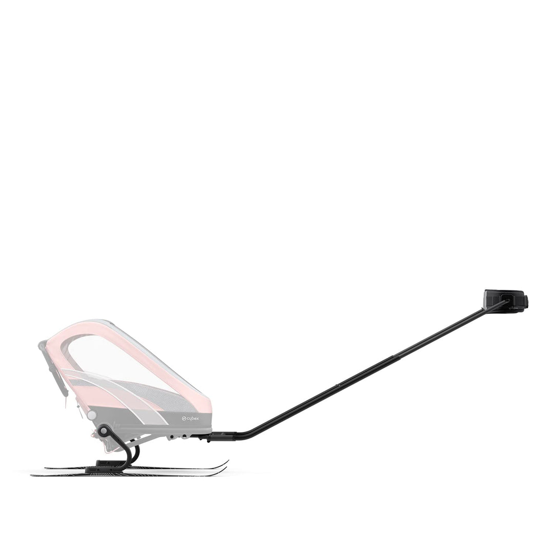 Cybex Skiing Kit für Multisport-Anhänger ZENO, Inkl. 2 Zugstangen, 2 Skiern und Hüftgurt, Schwarz Sk